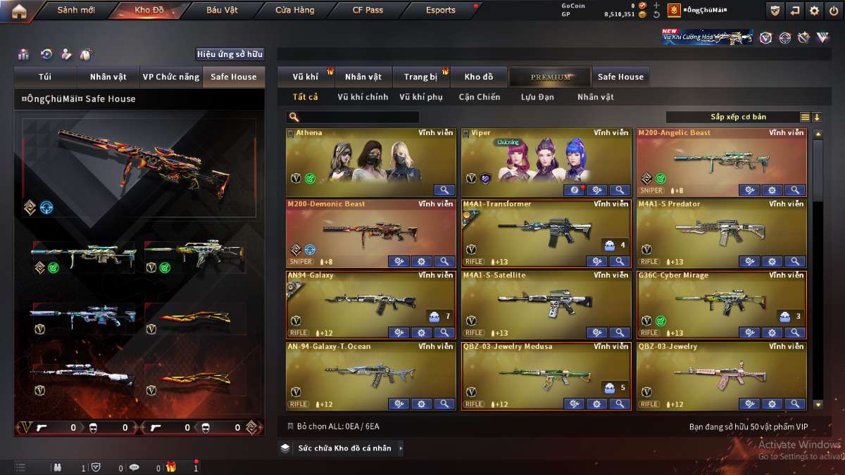 shop acc cf uy tin gia re